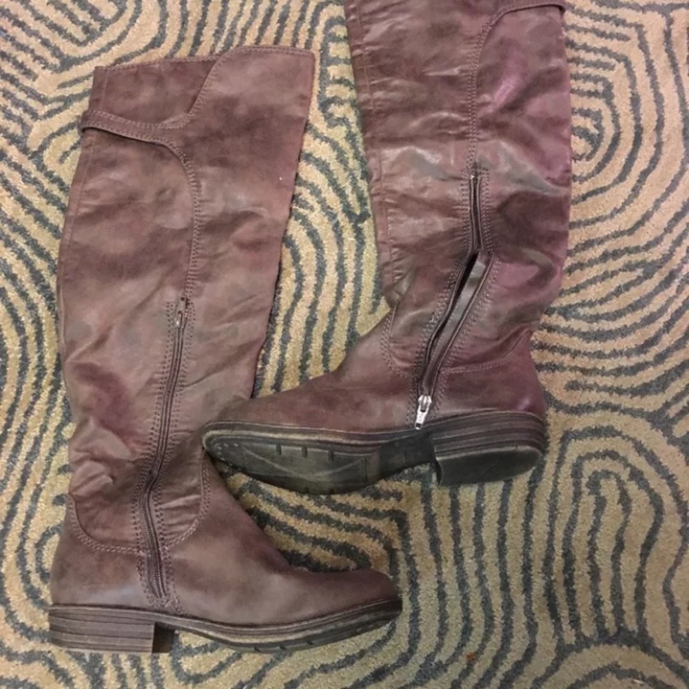 Brown over the knee boots size 8.5